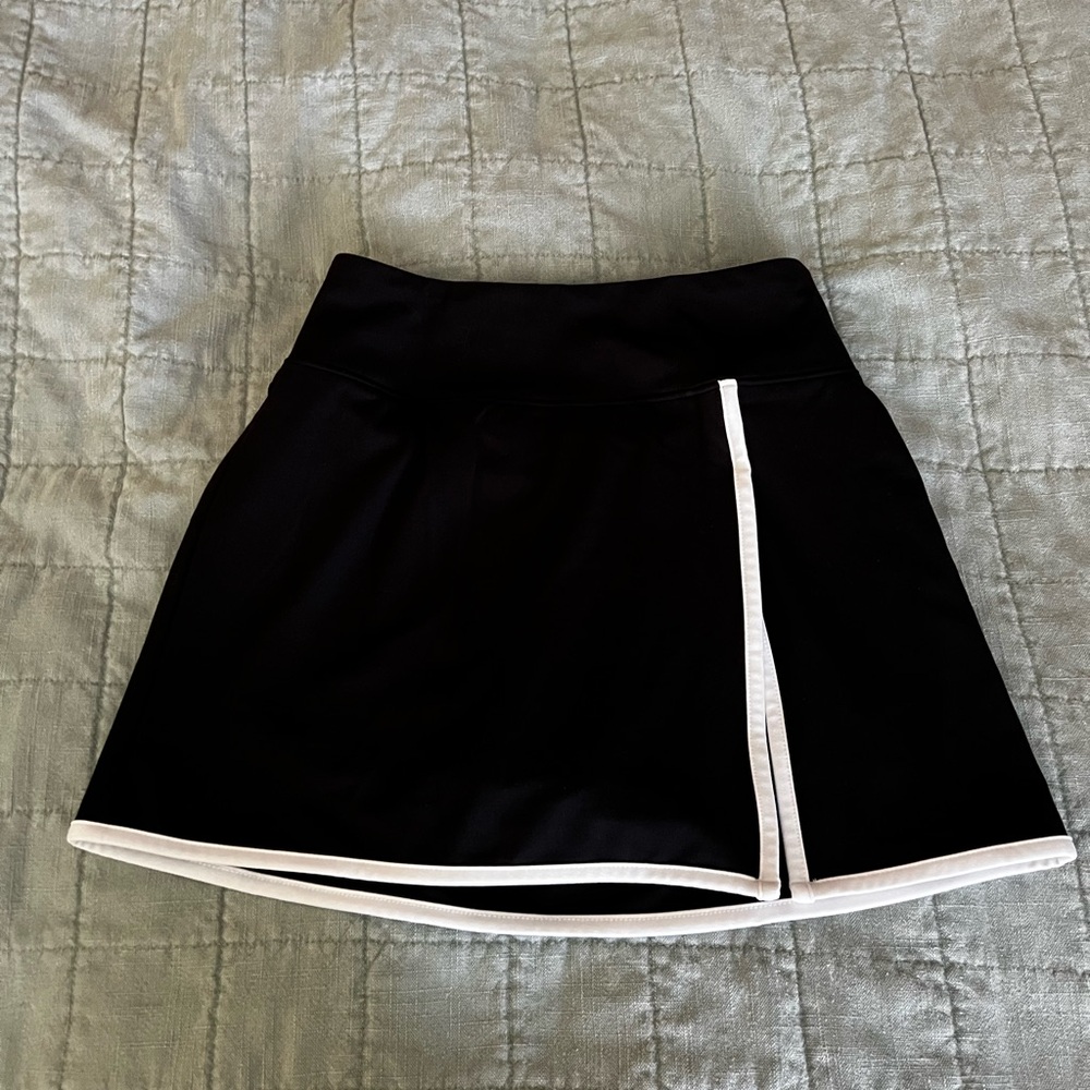 Black Skirt with White Trim